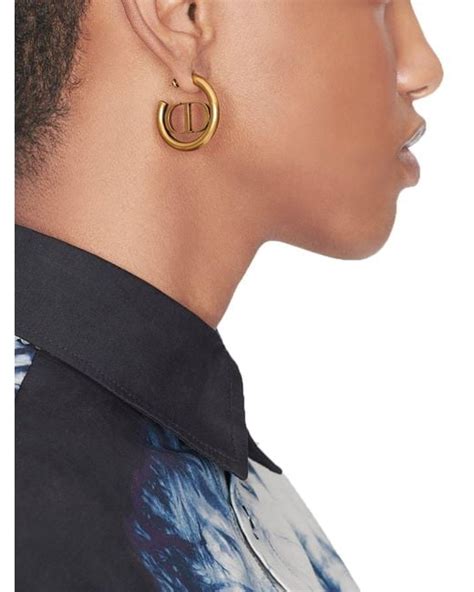 dior montaigne hoop earrings|Christian Dior 30 Montaigne Hoop Earrings .